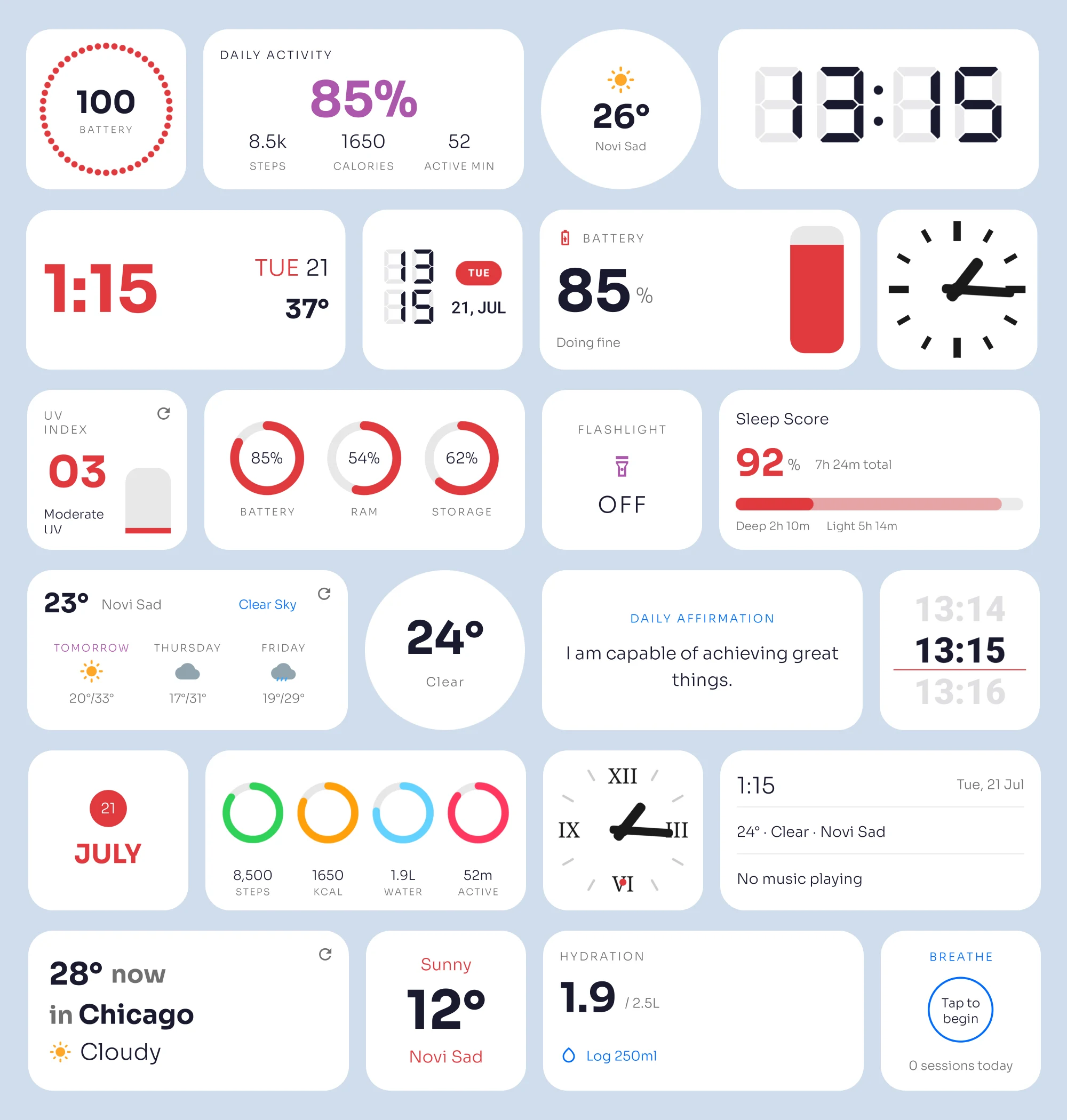 One4Widgets: Aesthetic Widgets screenshot